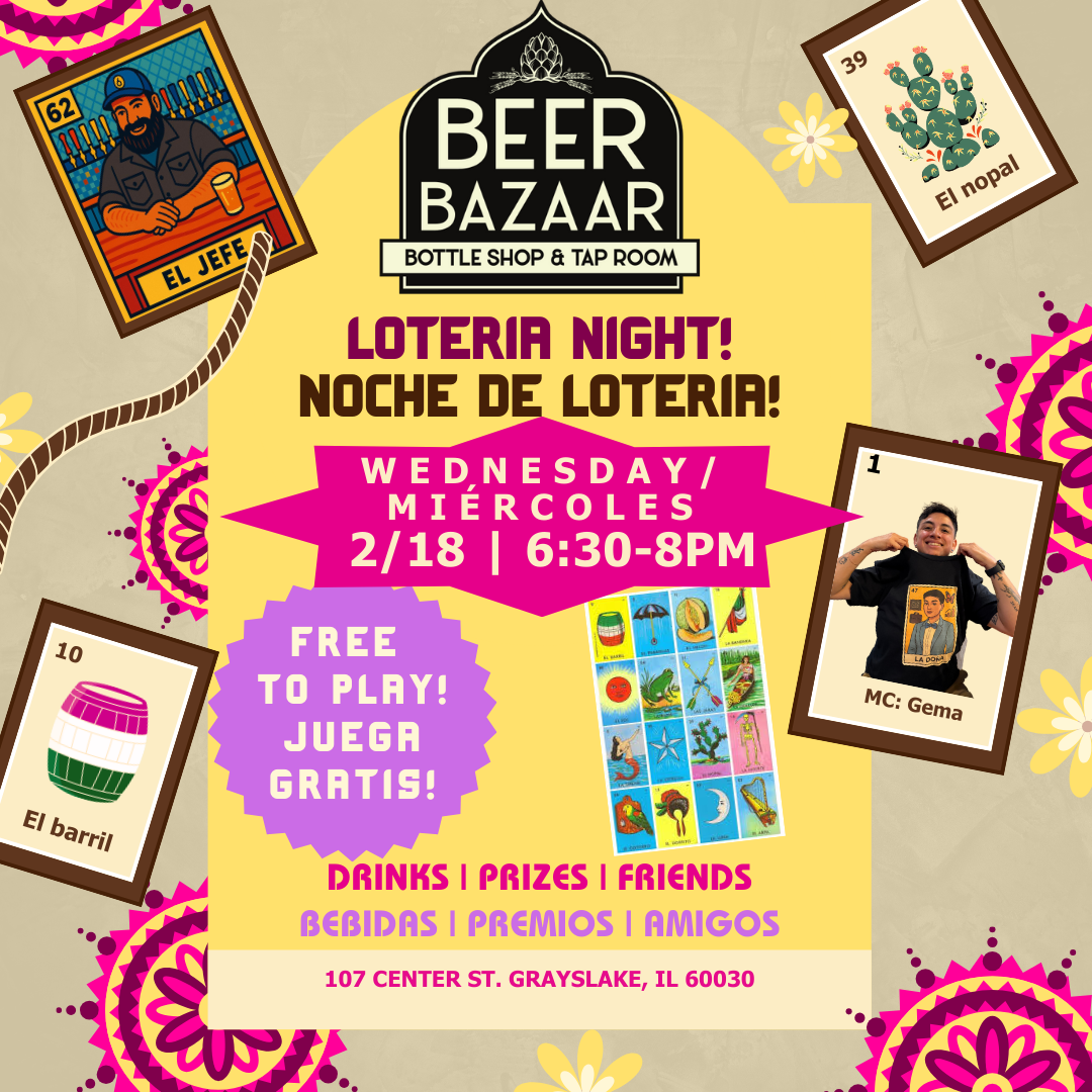 Loteria Bingo Night at Beer Bazaar